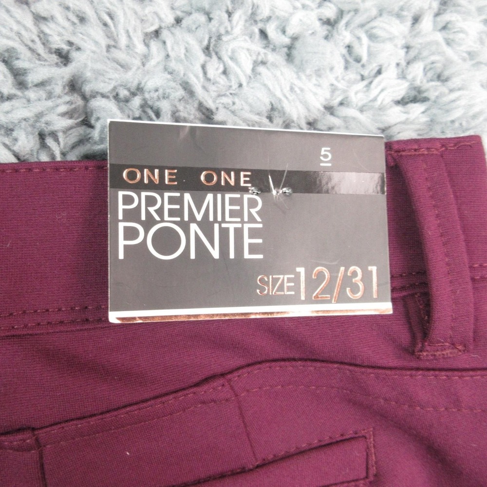 One 5 One Pants Womens 12 Purple Premier Ponte Dress Trouser 33x27.5* NWT - Picture 14 of 16